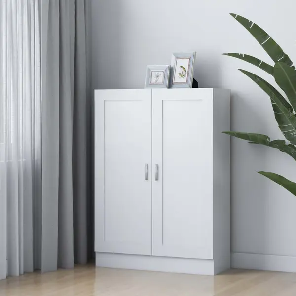 Gossi biblioteca, alb, 82,5 x 30,5 x 115 cm, lemn prelucrat