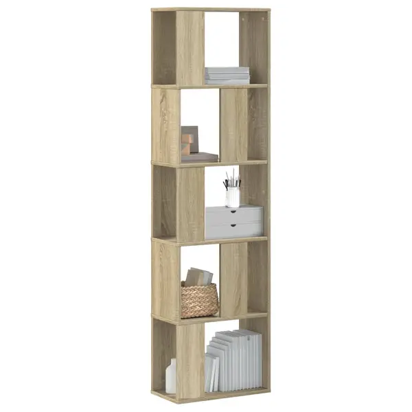 Gossi biblioteca cu 5 niveluri stejar sonoma 45x23,5x162,5 cm lemn