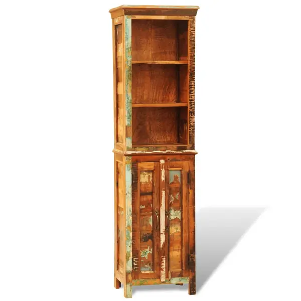 Gossi biblioteca din lemn masiv reciclat, vintage