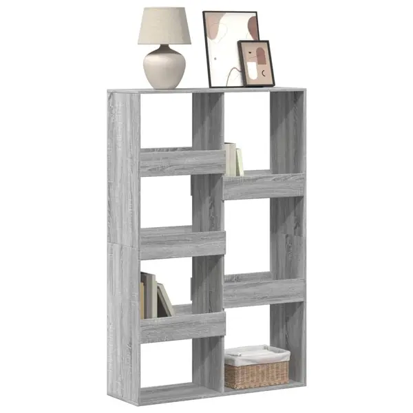 Gossi biblioteca, gri sonoma, 100x33x155,5 cm, lemn prelucrat