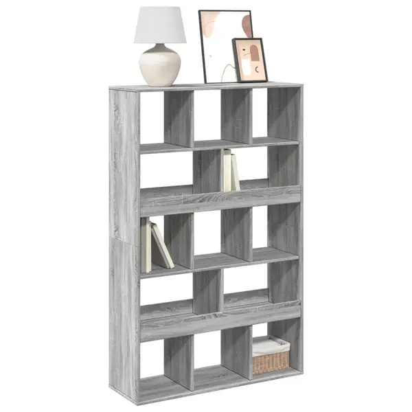 Gossi biblioteca, gri sonoma, 100x33x156,5 cm, lemn prelucrat
