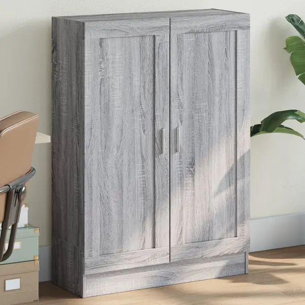 Gossi biblioteca, gri sonoma, 82,5x30,5x115 cm, lemn prelucrat