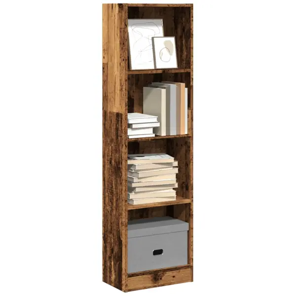 Gossi biblioteca, lemn vechi, 40x24x143 cm, lemn prelucrat