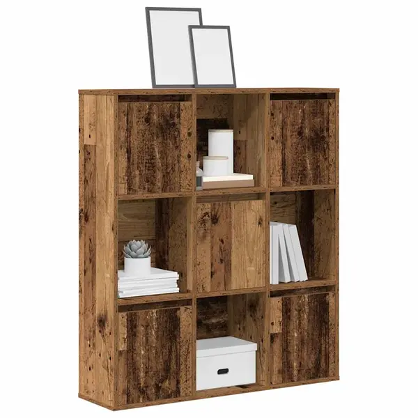 Gossi biblioteca, lemn vechi, 89x24x101,5 cm, lemn prelucrat