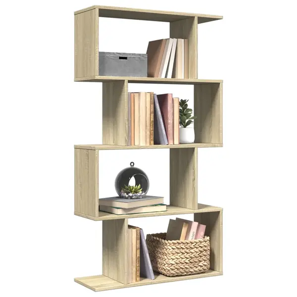 Gossi biblioteca/separator 4 niveluri stejar sonoma 70x24x129cm lemn