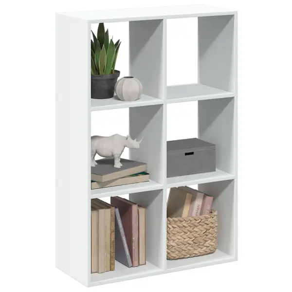 Gossi biblioteca/separator camera alb 69,5x29x103,5 cm lemn prelucrat