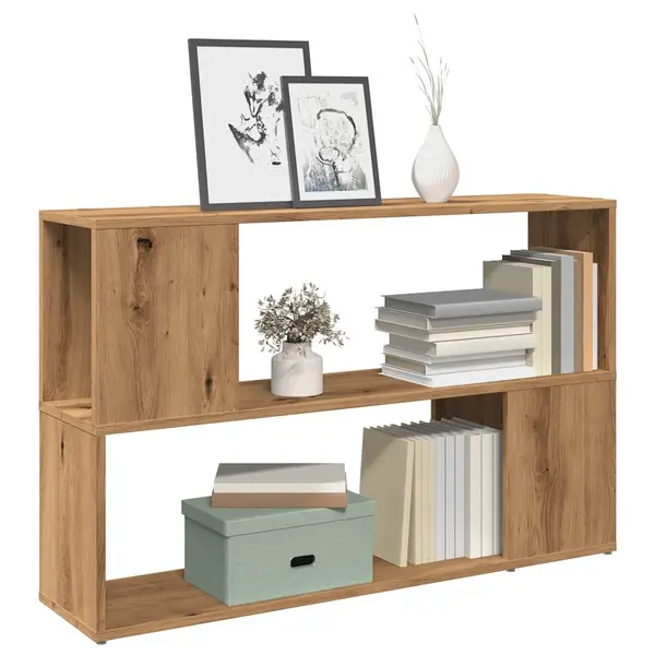 Gossi biblioteca, stejar artizanal, 100x24x63 cm, lemn prelucrat