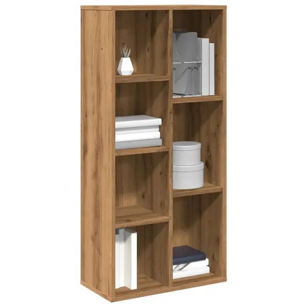 Gossi biblioteca, stejar artizanal, 50x25x104 cm