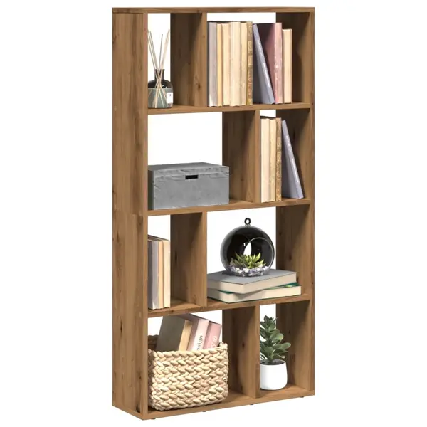 Gossi biblioteca, stejar artizanal, 60x20x120 cm, lemn prelucrat