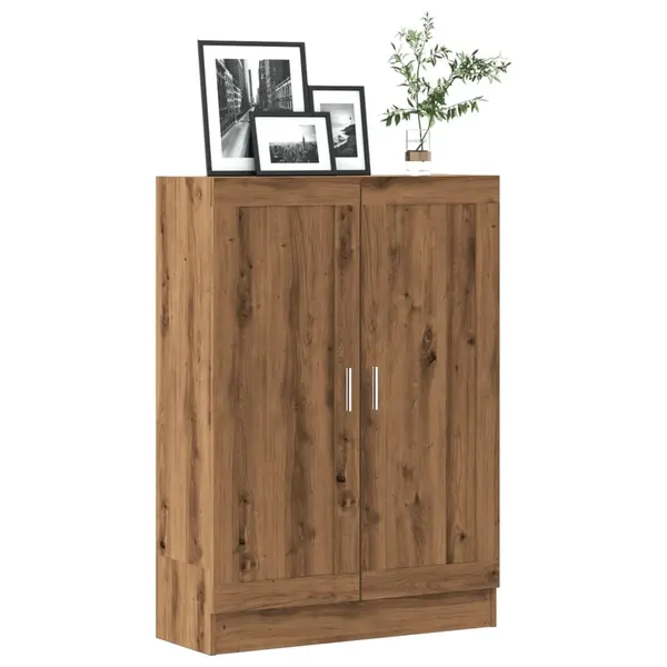 Gossi biblioteca, stejar artizanal, 82,5x30,5x115 cm, lemn prelucrat