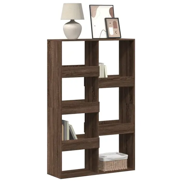 Gossi biblioteca, stejar maro, 100x33x155,5 cm, lemn prelucrat