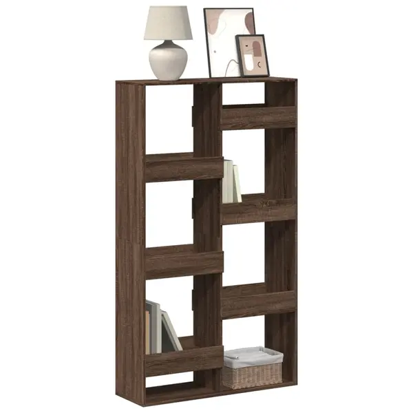 Gossi biblioteca, stejar maro, 100x33x175 cm, lemn prelucrat