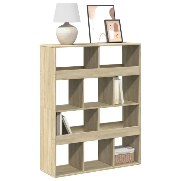 Gossi biblioteca, stejar sonoma, 100x33x125,5 cm, lemn prelucrat