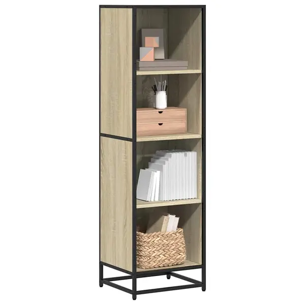 Gossi biblioteca, stejar sonoma, 40x35x139 cm, lemn prelucrat