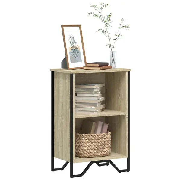 Gossi biblioteca, stejar sonoma, 50x31x74,5 cm, lemn prelucrat