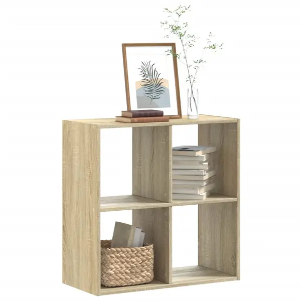 Gossi biblioteca, stejar sonoma, 68,5x32x68,5 cm, lemn prelucrat