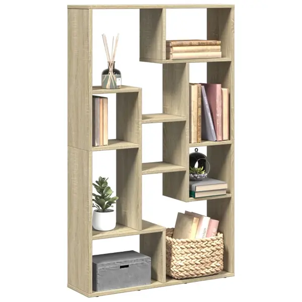 Gossi biblioteca, stejar sonoma, 72x20x120 cm, lemn prelucrat