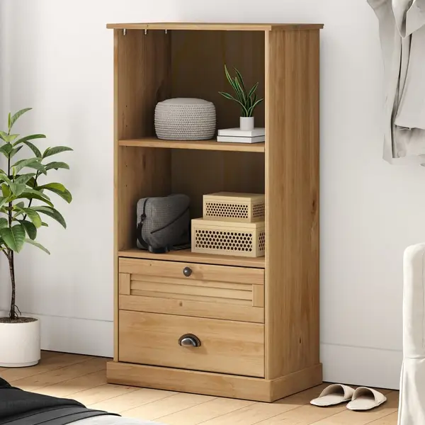 Gossi biblioteca vigo, 60x35x114,5 cm, lemn masiv de pin