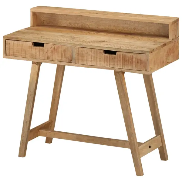 Gossi birou, 100x45x90 cm, lemn de mango nefinisat