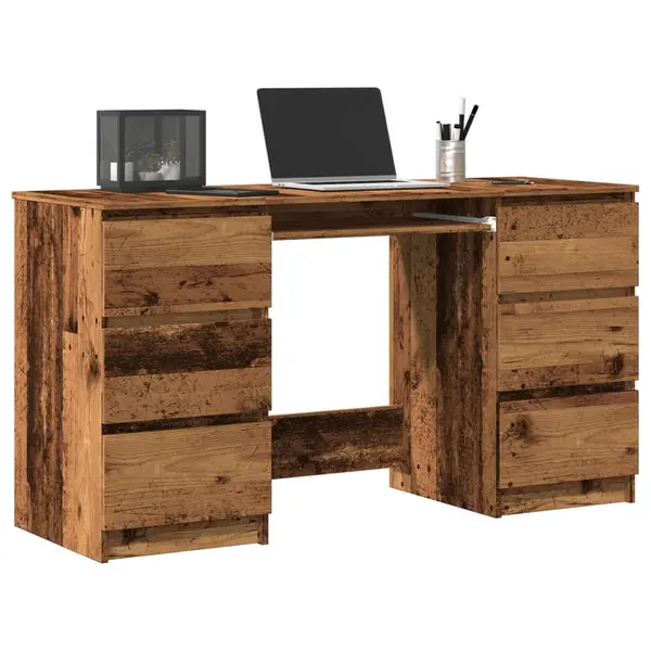 Gossi birou de scris, lemn prelucrat, 140x50x77 cm, lemn prelucrat