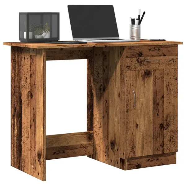 Gossi birou, lemn vechi, 100x50x76 cm, lemn prelucrat