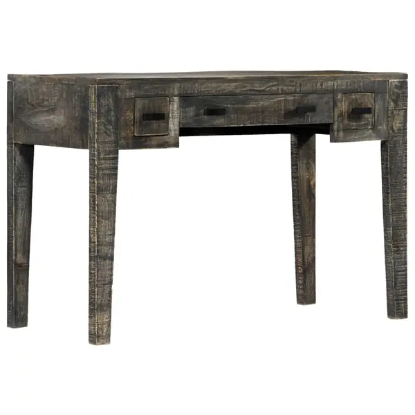 Gossi birou, negru, 110 x 50 x 75 cm, lemn masiv de mango