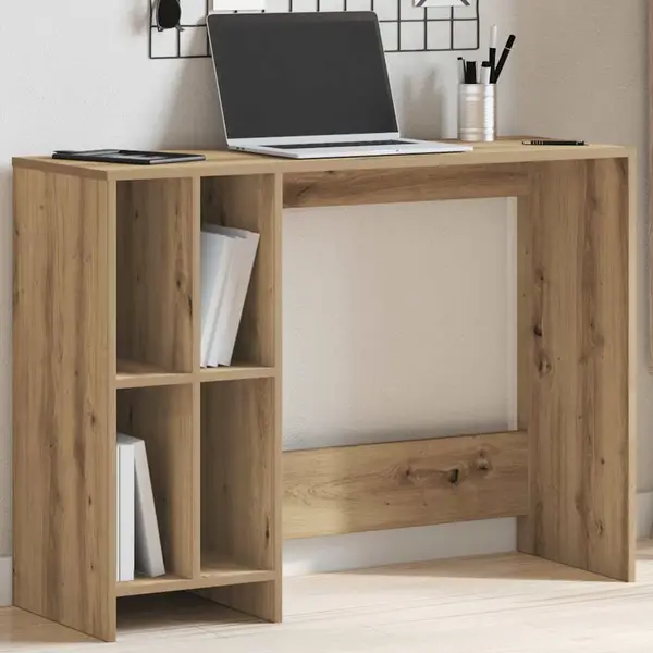 Gossi birou, stejar artizanal, 102,5x35x75 cm, lemn prelucrat