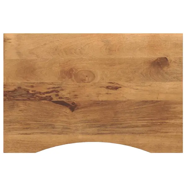 Gossi blat birou cu decupaj curbat 100x60x2,5 cm lemn masiv mango