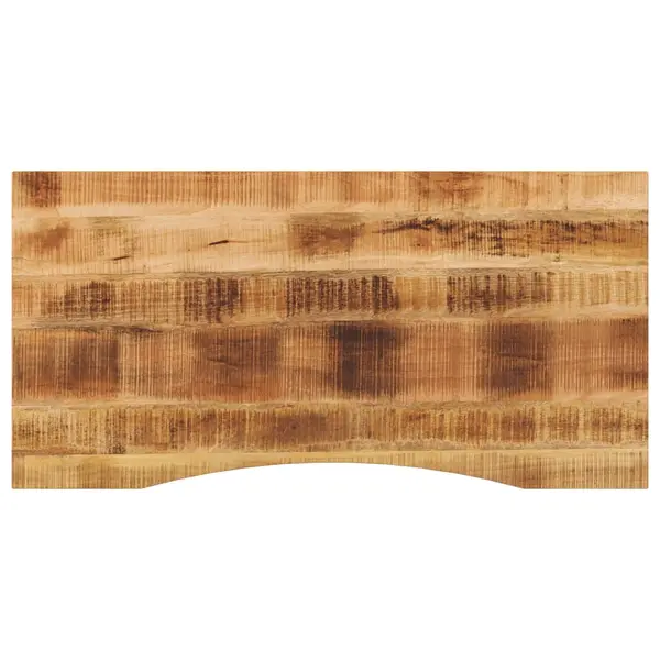 Gossi blat birou cu decupaj curbat 120x60x2,5 cm lemn masiv mango