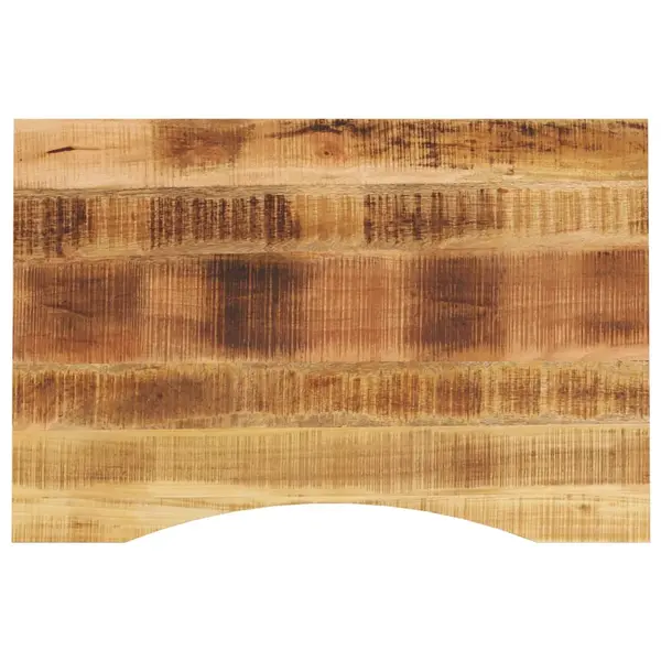 Gossi blat birou cu decupaj curbat 80x60x2,5 cm lemn masiv mango brut
