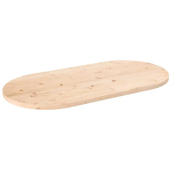 Gossi blat de masa, 100x50x2,5 cm, lemn masiv de pin, oval
