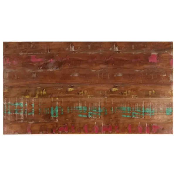 Gossi blat de masa, 100x60x3,8m, dreptunghiular, lemn masiv reciclat