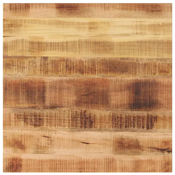 Gossi blat de masa, 70x70x3,8 cm, patrat, lemn masiv mango brut