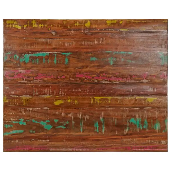 Gossi blat de masa, 90x80x2,5 cm, dreptunghiular, lemn masiv reciclat