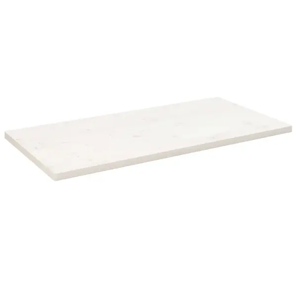 Gossi blat de masa alb 110x55x2,5 cm lemn masiv de pin dreptunghiular