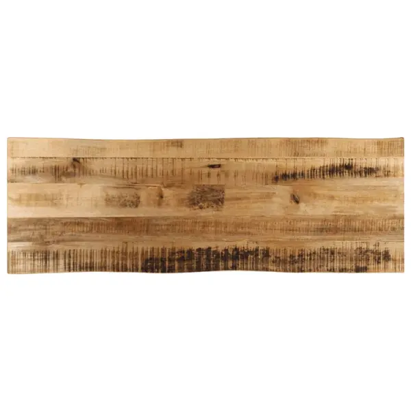 Gossi blat de masa contur organic 110x40x3,8 cm lemn masiv mango brut