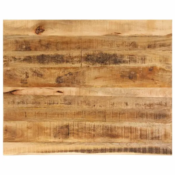 Gossi blat de masa margine naturala, 90x80x2,5 cm, lemn masiv mango
