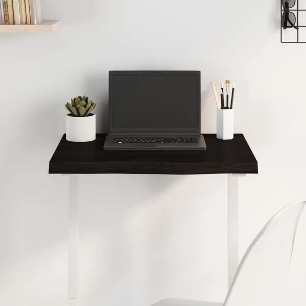 Gossi blat de masa maro 60x40x(2-4) cm, lemn masiv stejar tratat
