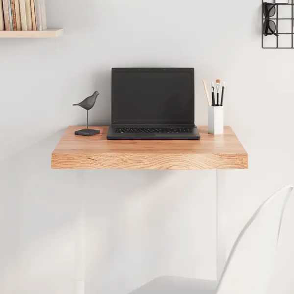 Gossi blat de masa maro 60x50x(2-6) cm, lemn masiv stejar tratat