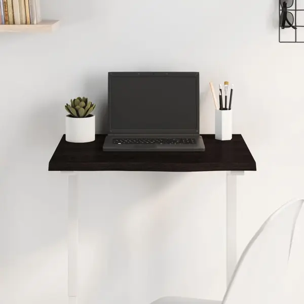 Gossi blat de masa maro inchis 60x40x2cm, lemn masiv de stejar tratat