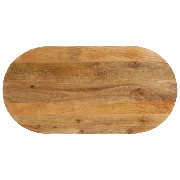 Gossi blat de masa oval, 100x40x2,5 cm, lemn masiv de mango