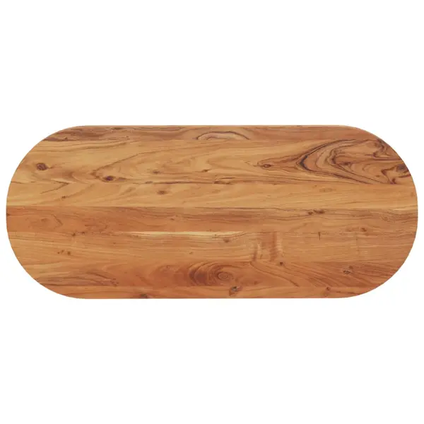 Gossi blat de masa oval, 100x40x3,8 cm, lemn masiv de acacia