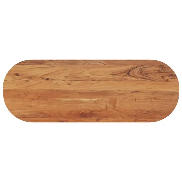 Gossi blat de masa oval, 110x40x3,8 cm, lemn masiv de acacia