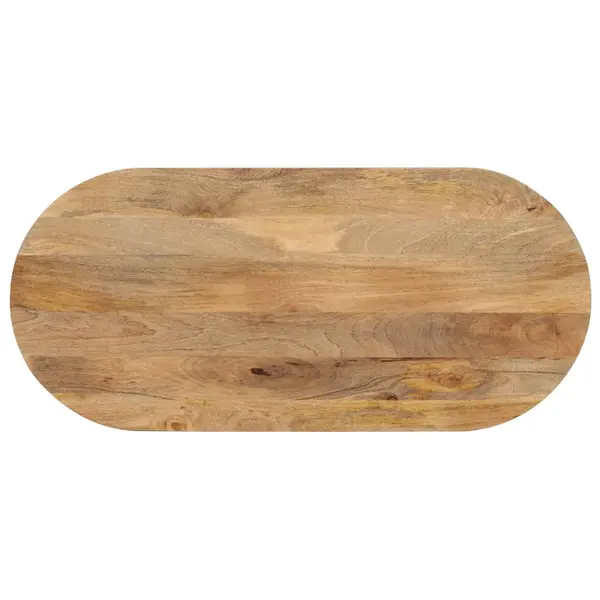 Gossi blat de masa oval, 110x40x3,8 cm, lemn masiv de mango