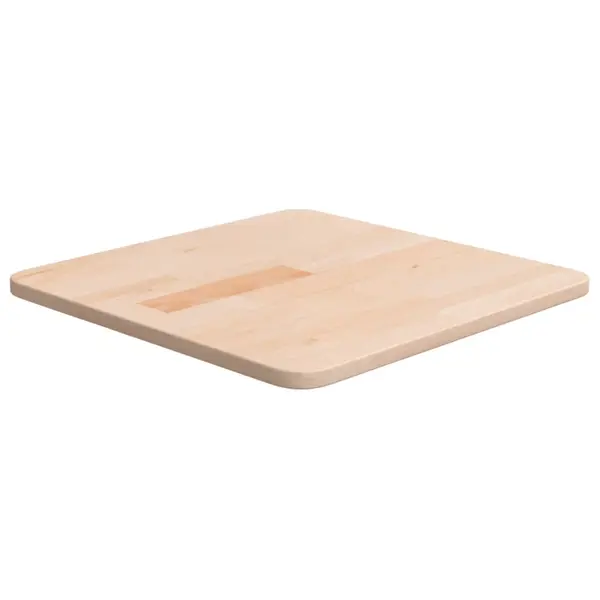 Gossi blat de masa patrat, 40x40x1,5 cm, lemn masiv stejar netratat