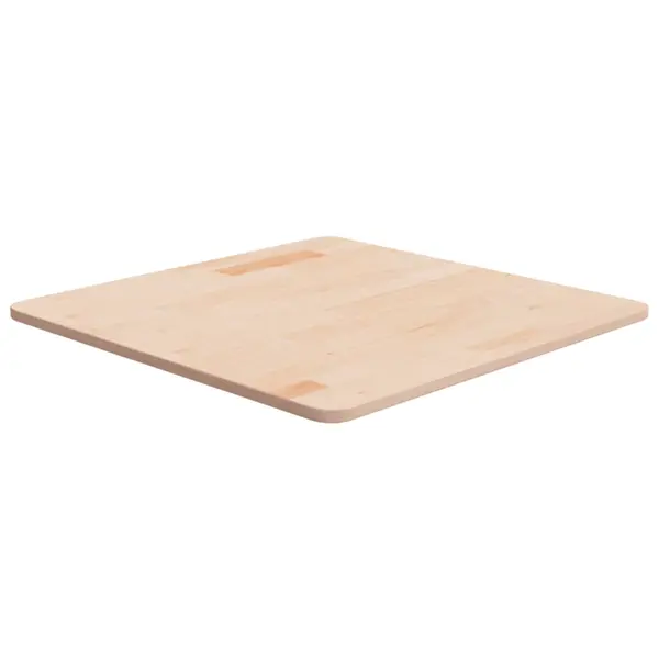Gossi blat de masa patrat, 60x60x1,5 cm, lemn masiv stejar netratat