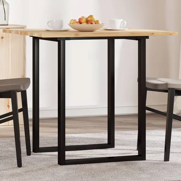 Gossi blat de masa patrat, 80x80x2 cm, lemn masiv de acacia