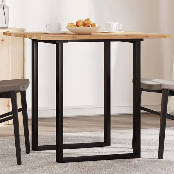 Gossi blat de masa patrat, 80x80x2 cm, lemn masiv de acacia