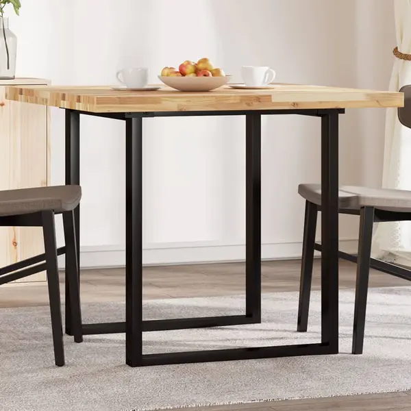 Gossi blat de masa patrat, 90x90x4 cm, lemn masiv de acacia