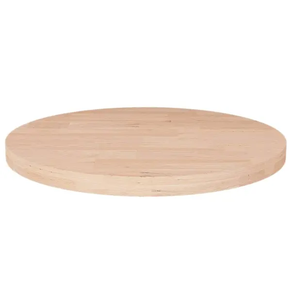 Gossi blat de masa rotund, Ø30x2,5 cm, lemn masiv stejar netratat